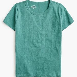 J. Crew Short-sleeve girlfriend crewneck tee, Teal, 2X - Final Price!